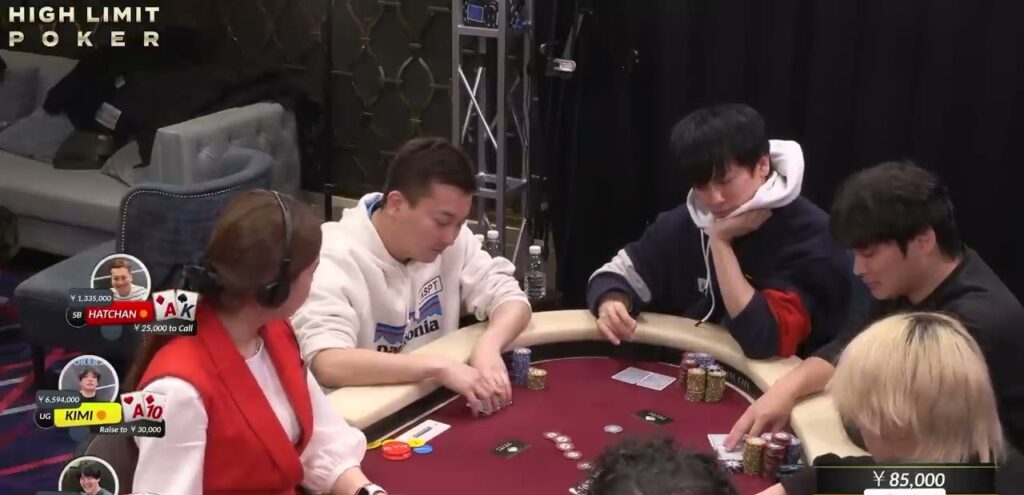韓国・仁川パラダイスシティで行われたハイレートのキャッシュゲーム